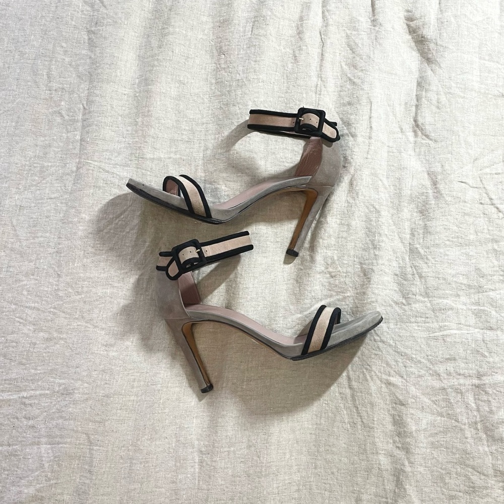 Gucci Strappy Suede Sandal Heels Vintage